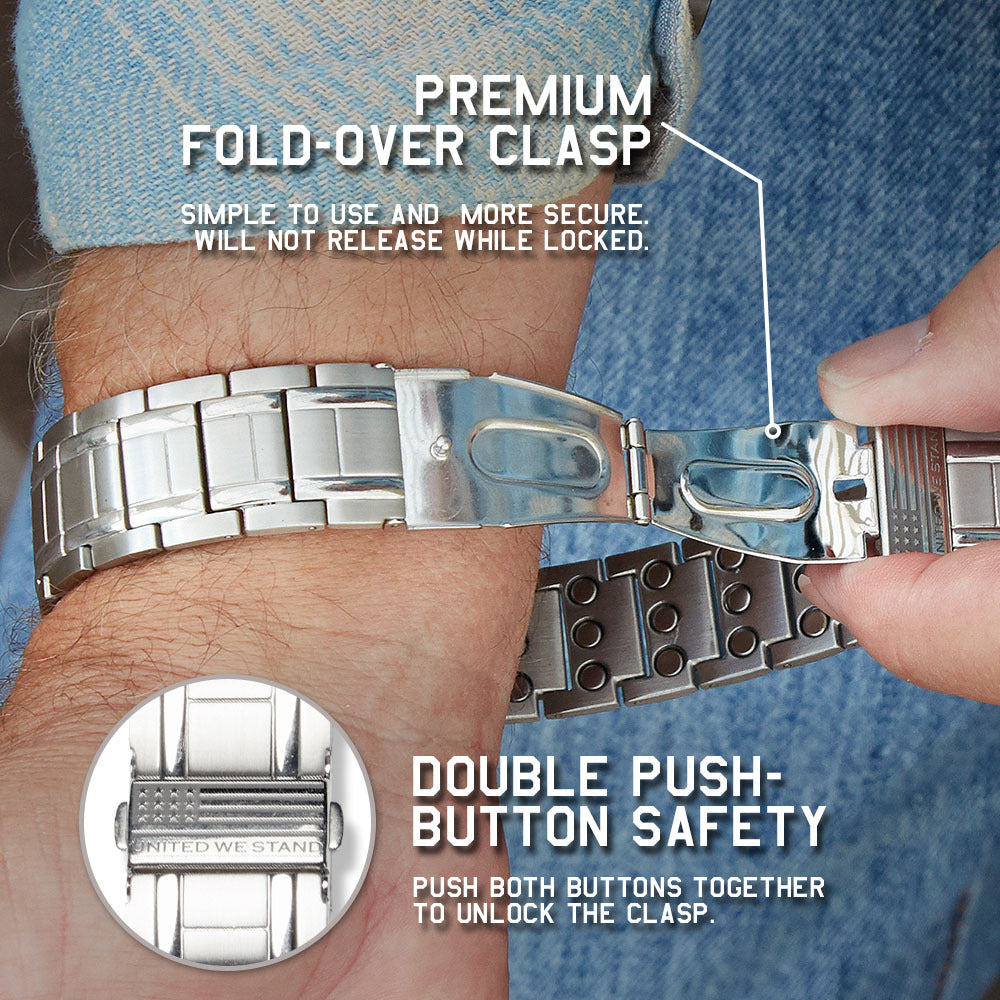 United We Stand Magnetic Bracelet and Ring Set
