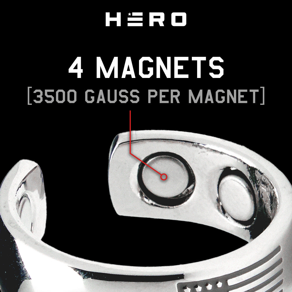United We Stand Magnetic Bracelet and Ring Set