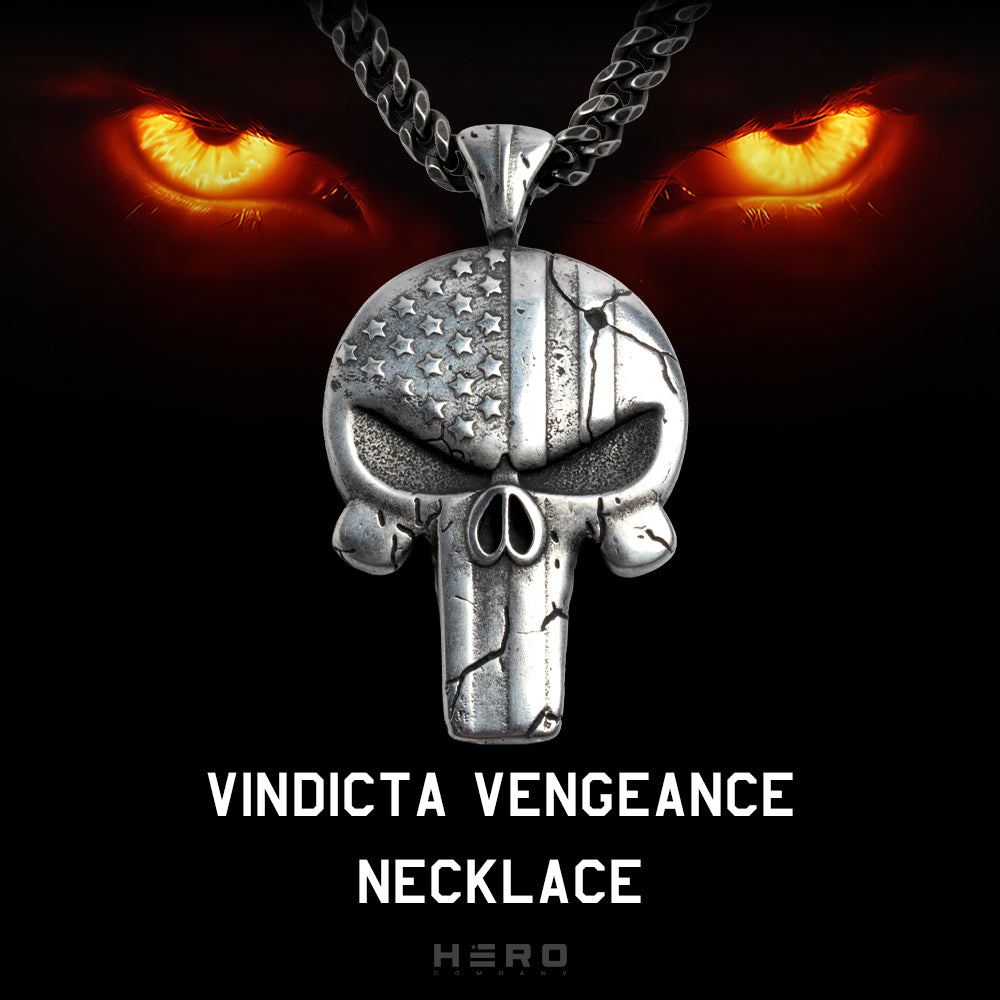 Vindicta Vengeance Without Mercy Necklace: Helps Pair Veterans With A Service Dog Or Shelter Dog