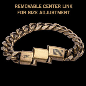 Viking Courage Cuban Link Bracelet: Helps Pair Veterans With A Service Dog Or Shelter Dog