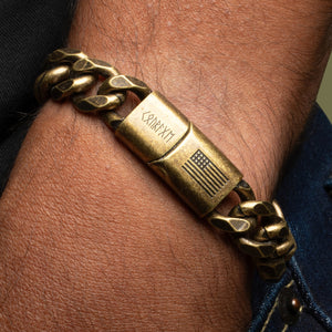 Viking Courage Cuban Link Bracelet: Helps Pair Veterans With A Service Dog Or Shelter Dog