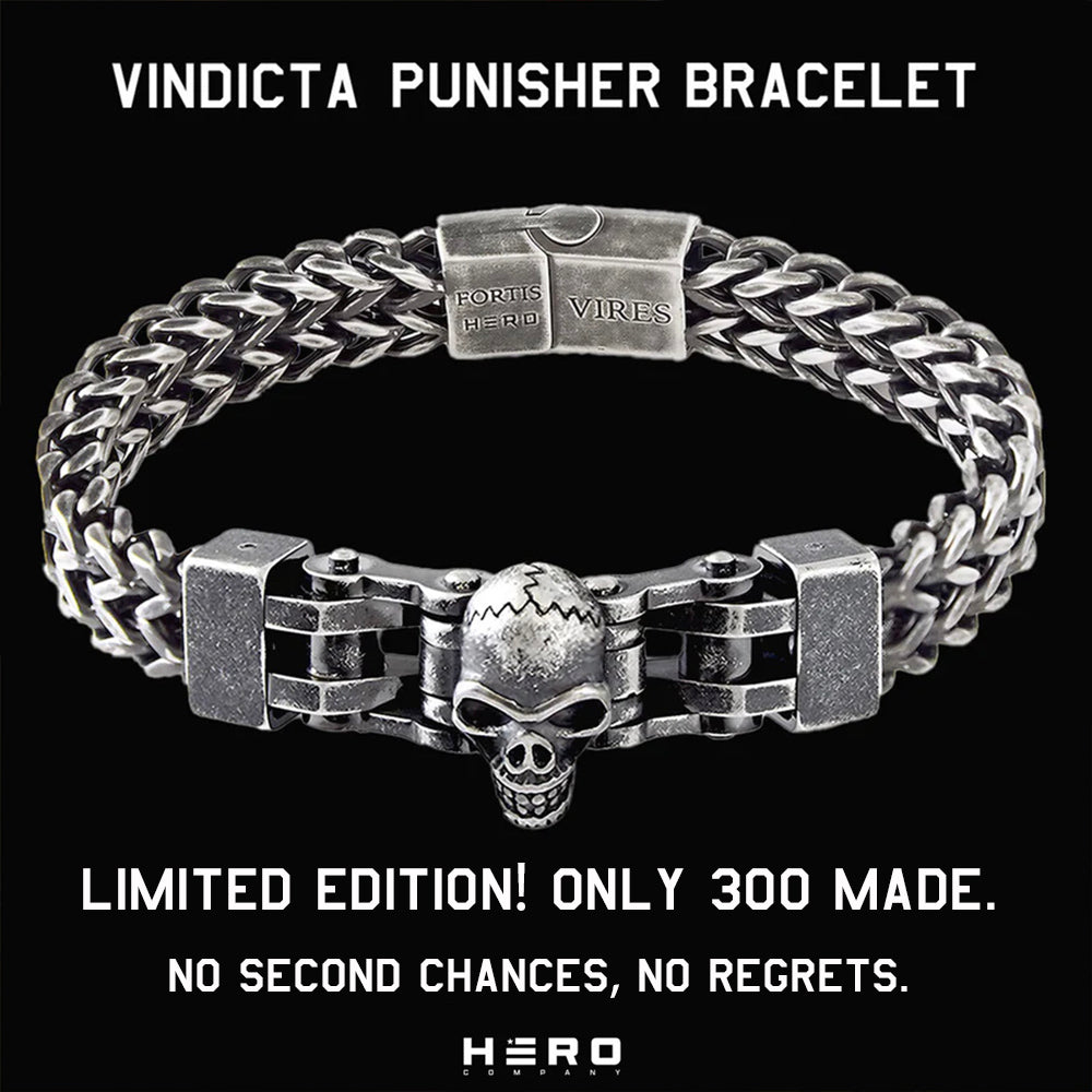 LIMITED EDITION- Vindicta Punisher Bracelet: Helps Pair Veterans With A Service Dog or Shelter Dog