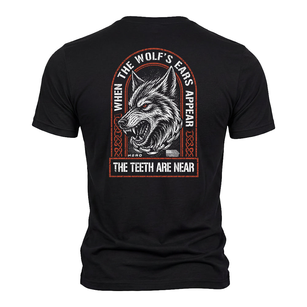 When The Wolf's Ears Appear Black Tee