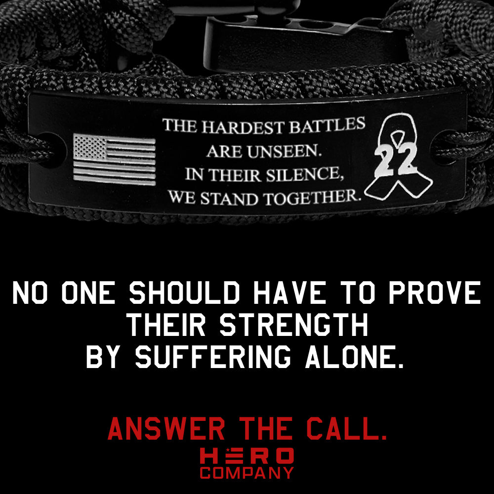 WE STAND UNITED - Veterans Solidarity Paracord Bracelet
