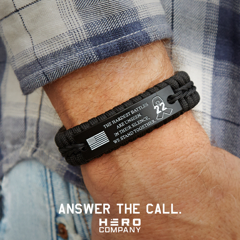 WE STAND UNITED - Veterans Solidarity Paracord Bracelet