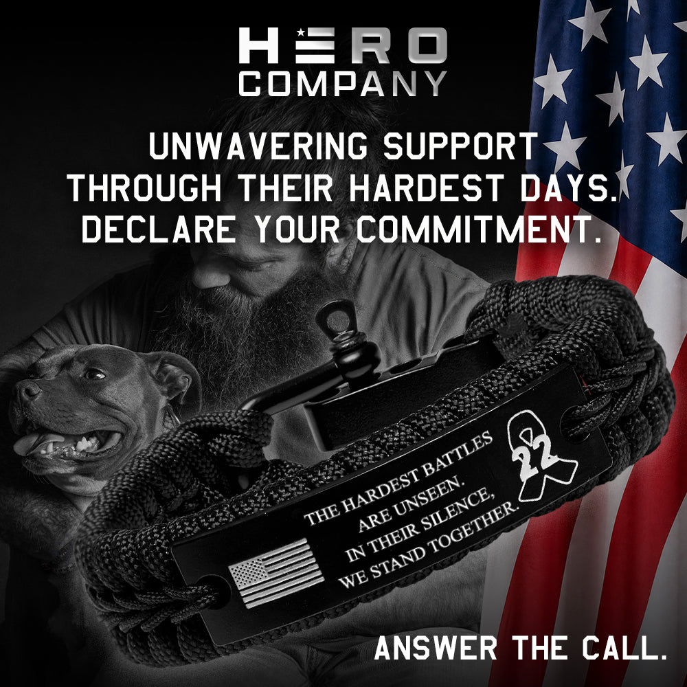 WE STAND UNITED - Veterans Solidarity Paracord Bracelet