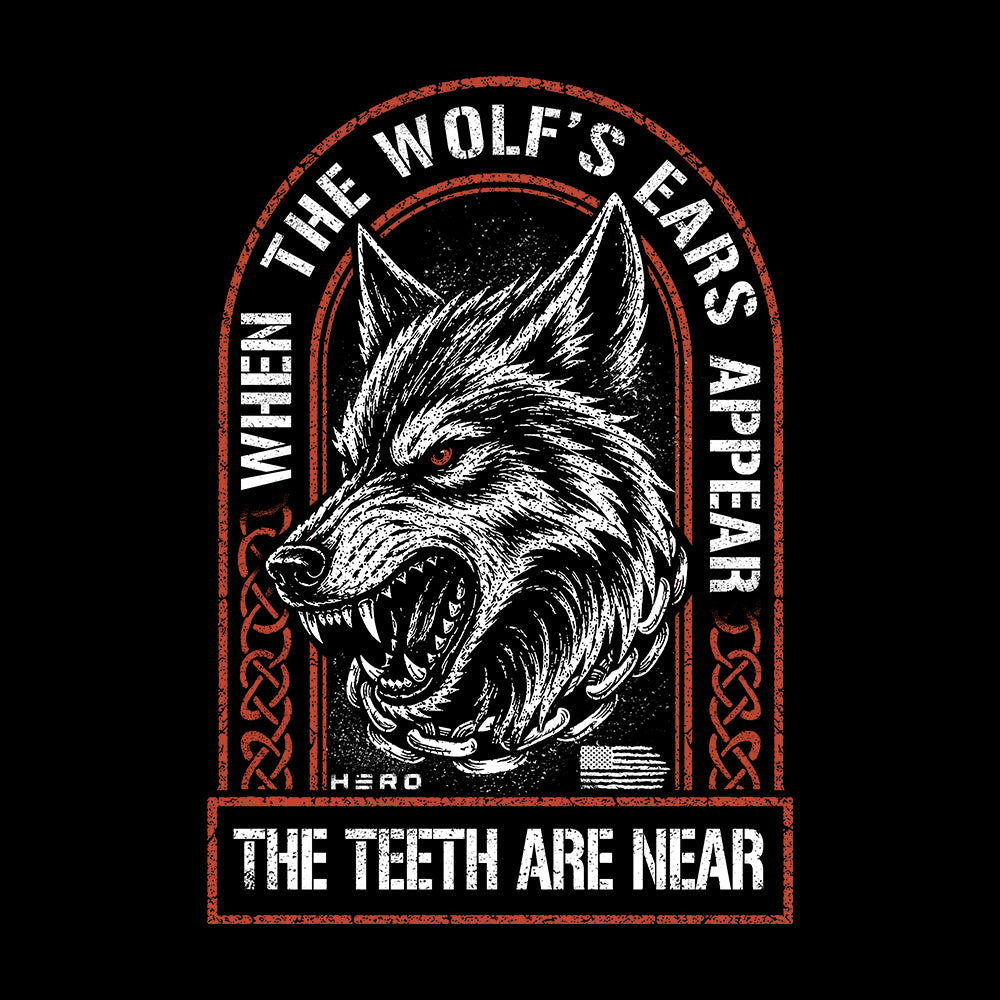 When The Wolf's Ears Appear Black Tee