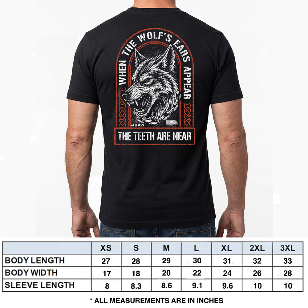 When The Wolf's Ears Appear Black Tee