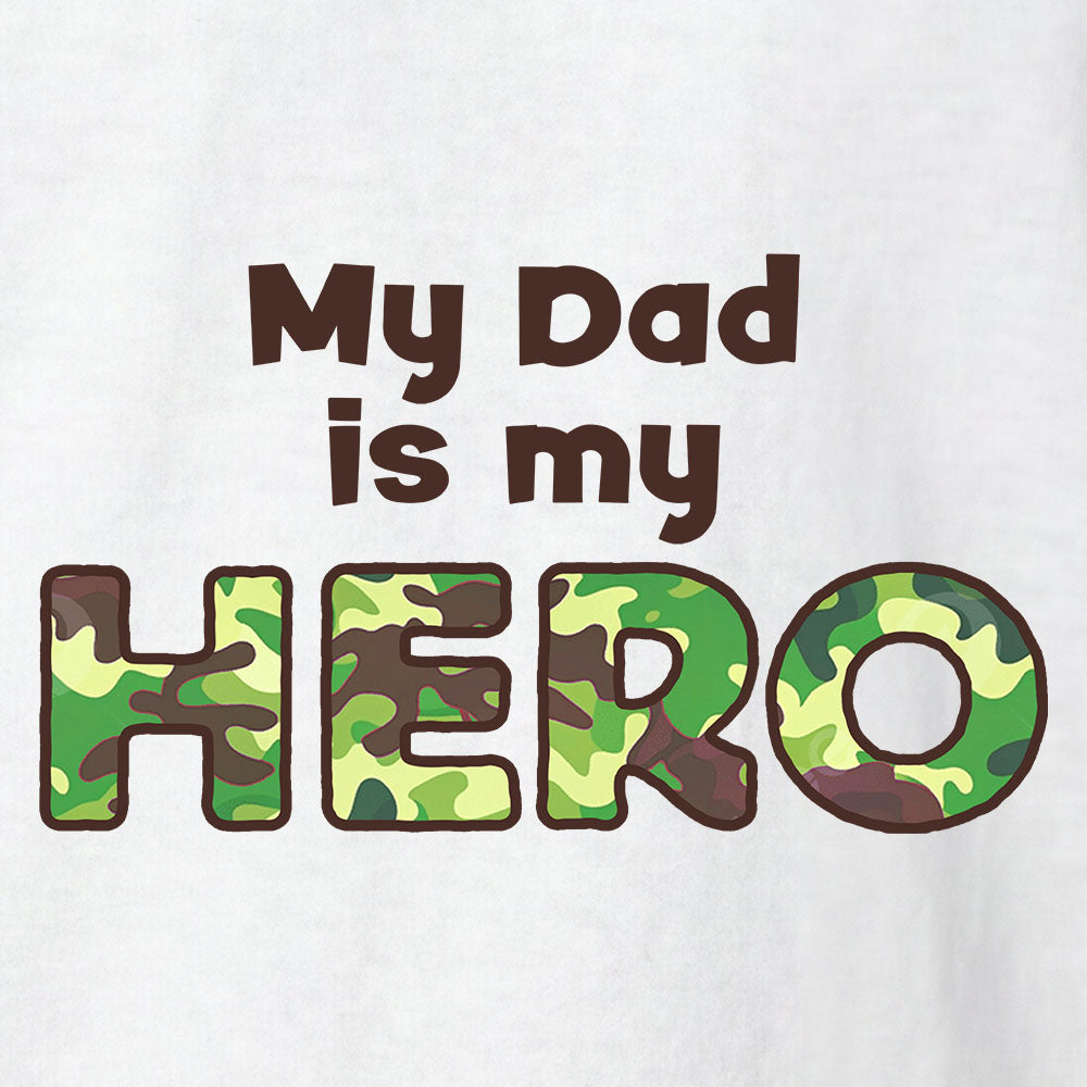 Hero Company Youth My Dad Is My Hero White Tee
