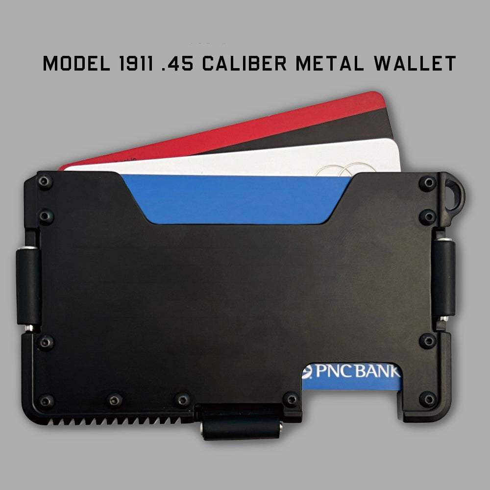 Model 1911 .45 Caliber Metal Wallet -Helps Pair Veterans With A Service Dog Or Shelter Dog