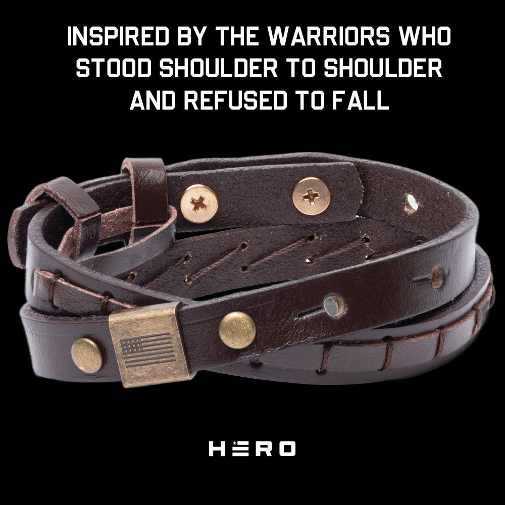 Spartan Phalanx Leather Bracelet: Helps Pair Veterans With A Service Dog Or Shelter Dog