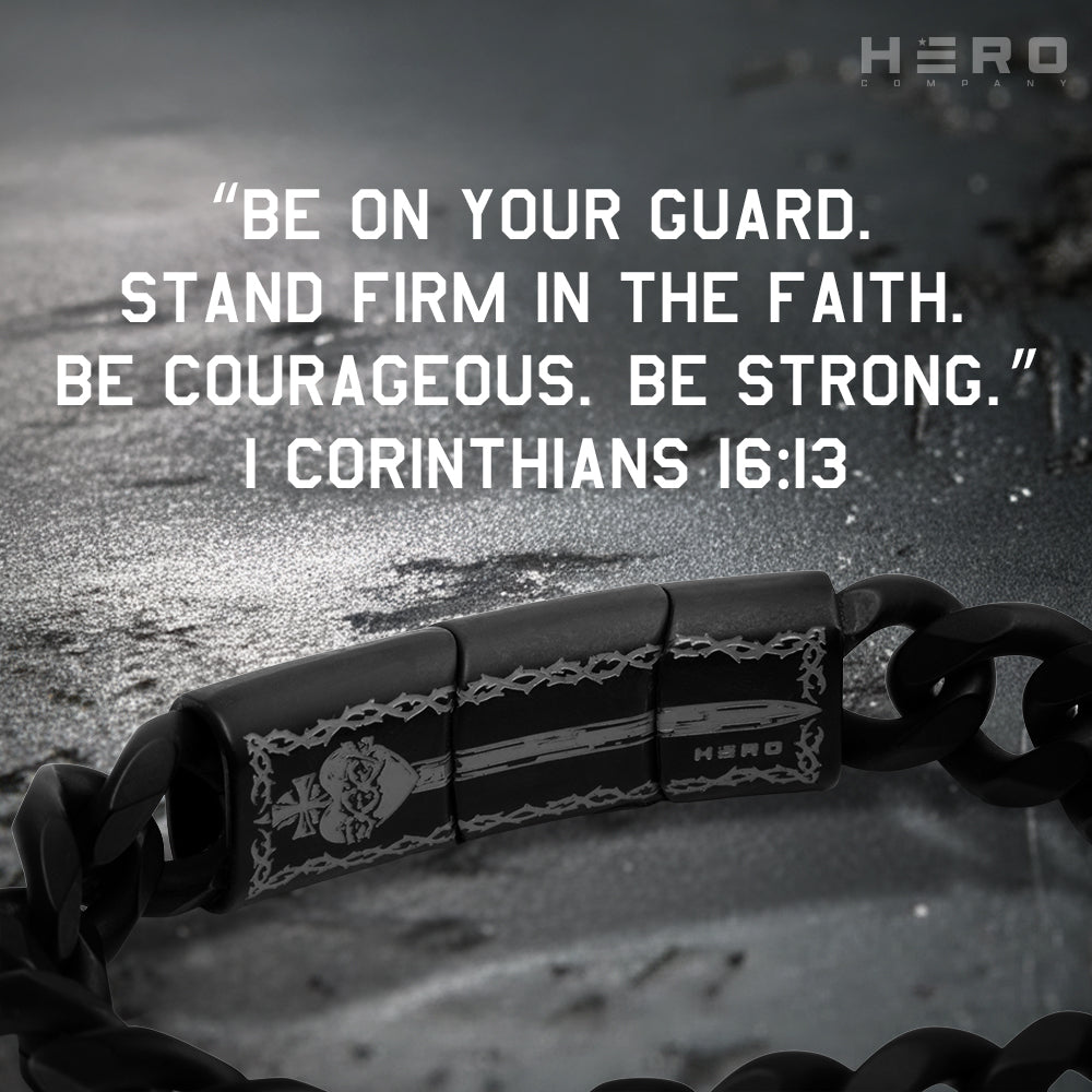 Knights Templar Sacred Oath Cuban Link Bracelet: Helps Pair Veterans With A Service Dog Or Shelter Dog