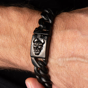 Samurai Honor & Justice Cuban Link Bracelet: Helps Pair Veterans With A Service Dog Or Shelter Dog