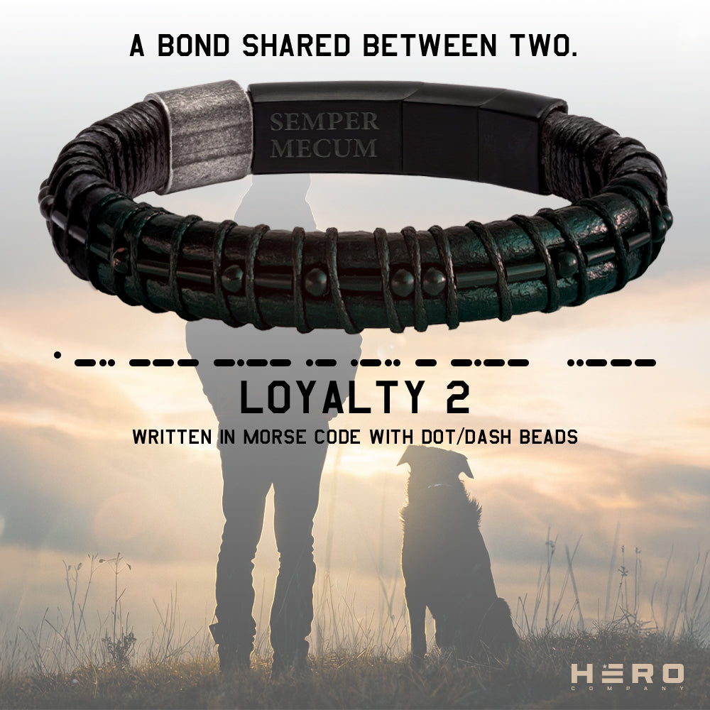 Loyal Friend Morse Code Legacy Urn Bracelet: Helps Pair Veterans With A Service Dog Or Shelter Dog