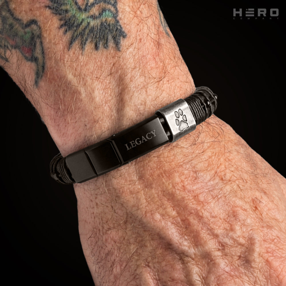 Loyal Friend Morse Code Legacy Urn Bracelet: Helps Pair Veterans With A Service Dog Or Shelter Dog