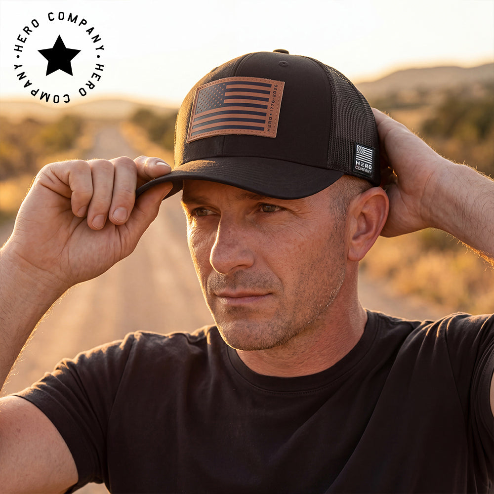 The Hero Company 250th Anniversary 1776-2026 Hat - Helps Pair Veterans With A Service Dog or Shelter Dog