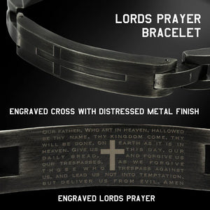 Lord's Prayer Bracelet (Size M-L or L-XL): Helps Pair Veterans With A Service Dog Or Shelter Dog