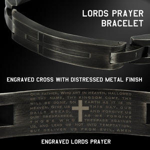 Special Offer! Lord's Prayer Bracelet (Size M-L or L-XL) - Helps Pair Veterans With A Service Dog Or Shelter Dog