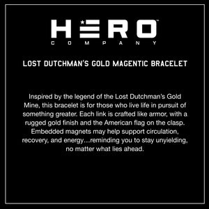 Lost Dutchman’s Gold Titanium Magnetic Bracelet: Helps Pair Veterans With A Service Dog Or Shelter Dog