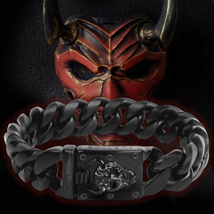 Samurai Honor & Justice Cuban Link Bracelet: Helps Pair Veterans With A Service Dog Or Shelter Dog