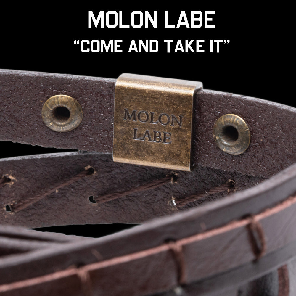 Spartan Phalanx Leather Bracelet: Helps Pair Veterans With A Service Dog Or Shelter Dog