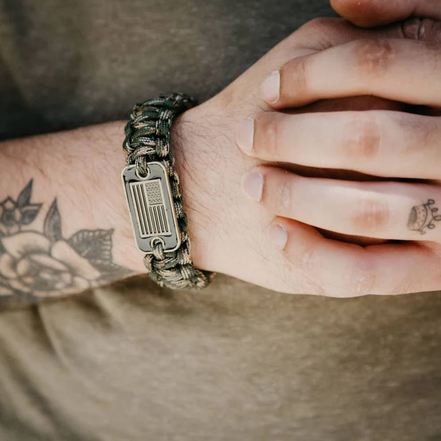 Got Your Six – Green Camo Bracelet Sent to a Veteran