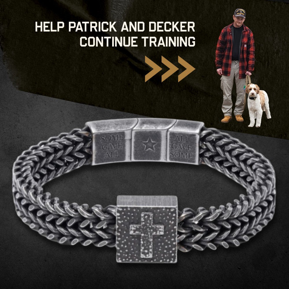 The Guardian’s Oath Cross Link Bracelet: Patrick & Decker