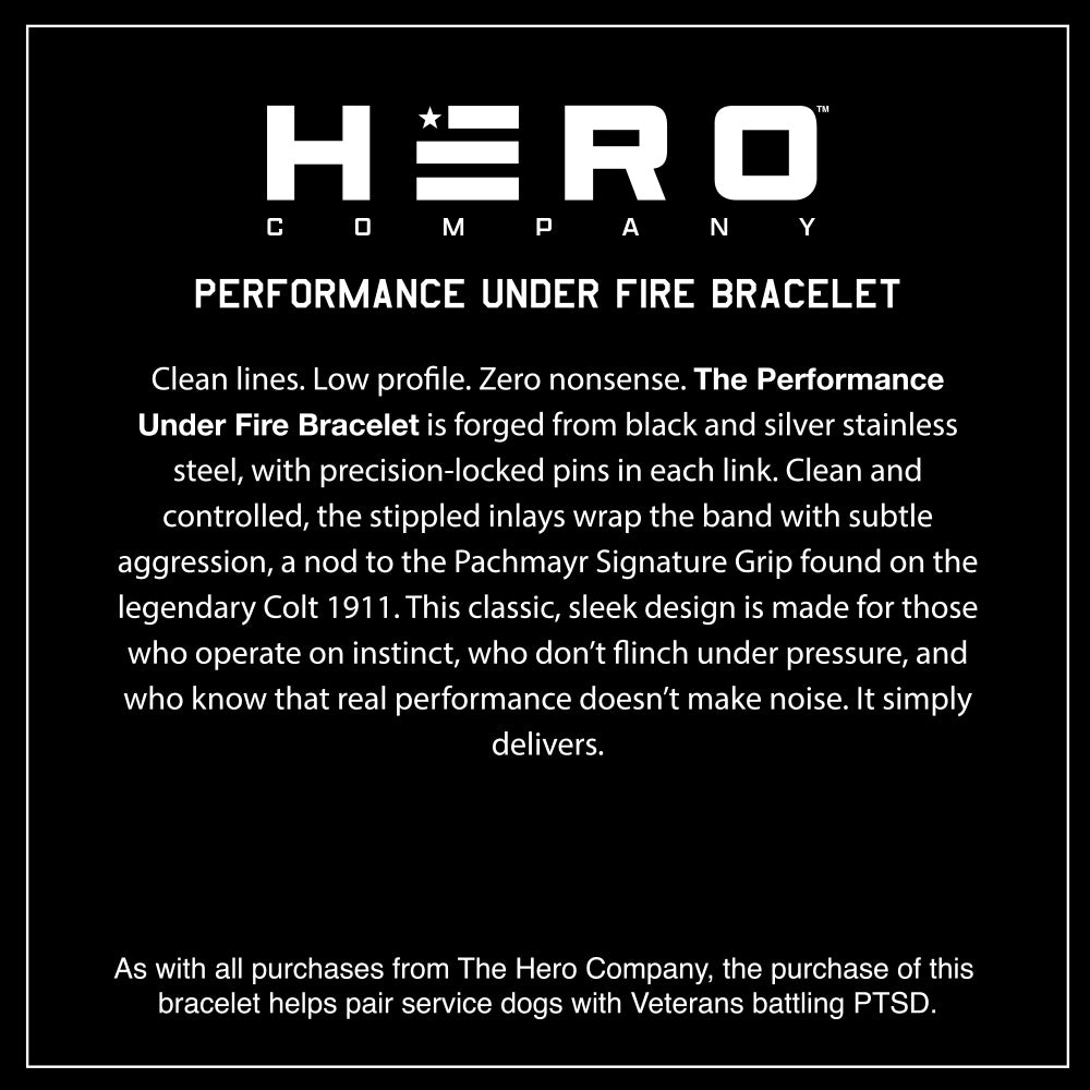 The Hero Company's Performance Under Fire Bracelet: Helps Pair Veterans With A Service Dog Or Shelter Dog