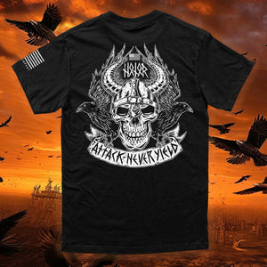 Special Offer!  Size Large Available Only!  - Limited Edition Artist Series- The Viking Honor "Attack, Never Yield"  T-Shirt