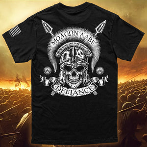 Special Offer!  SPARTAN DEFIANCE T-SHIRT: Helps Pair Veterans With A Service Dog Or Shelter Dog