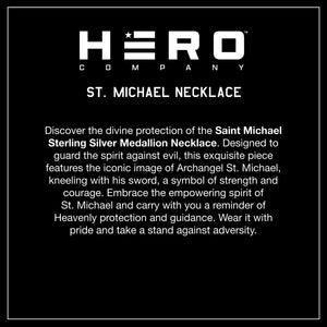 St. Michael Medallion Necklace - Helps Pair Veterans With A Service Dog Or Shelter Dog