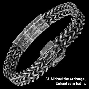 20% OFF Original Price! St. Michaels Bundle-  Men's Saint Michaels Tee and Bracelet: Helps Pair Veterans With A Service Dog or Shelter Dog