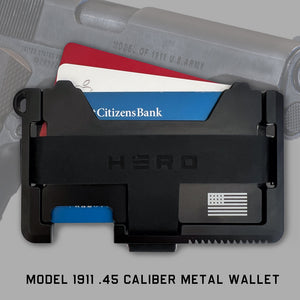 Special Offer! Model 1911 .45 Caliber Metal Wallet -Helps Pair Veterans With A Service Dog Or Shelter Dog