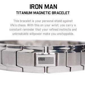 Iron Man Armor Titanium Magnetic Bracelet: Helps Pair Veterans With A Service Dog Or Shelter Dog