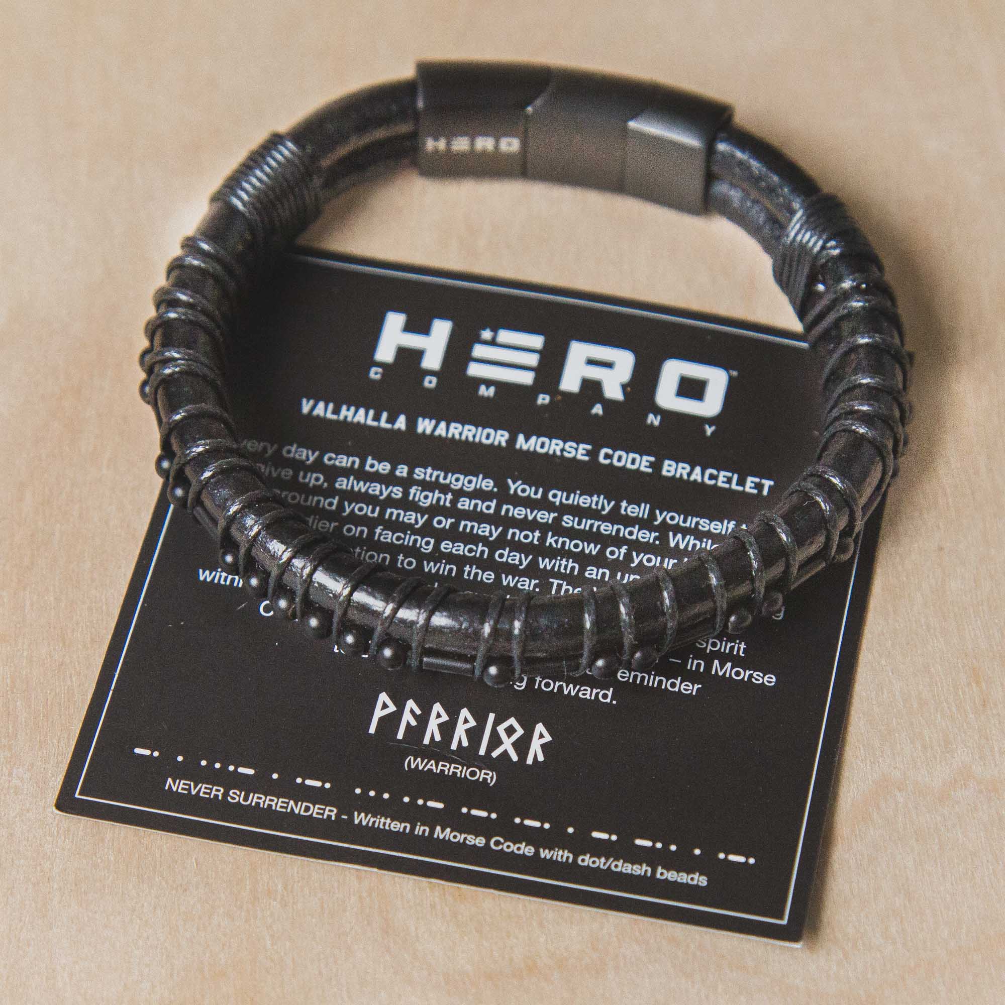 MY HERO Morse Code Message Bracelet 