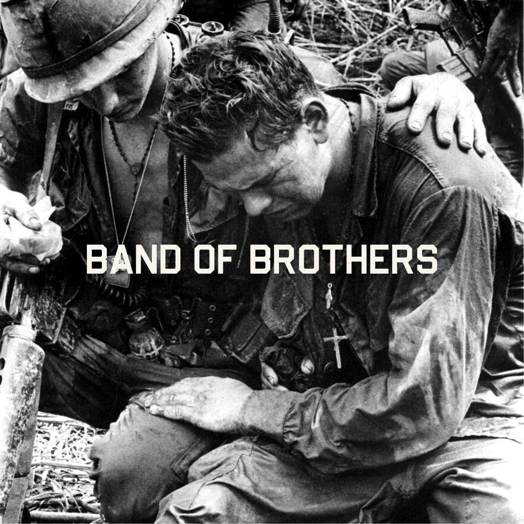 Band Of Brothers Never Surrender Green Paracord Bracelets - Set of