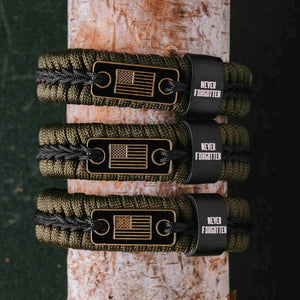 Never Forgotten Black Paracord Bracelet: Helps Pair Veterans With A Se -  The Hero Company