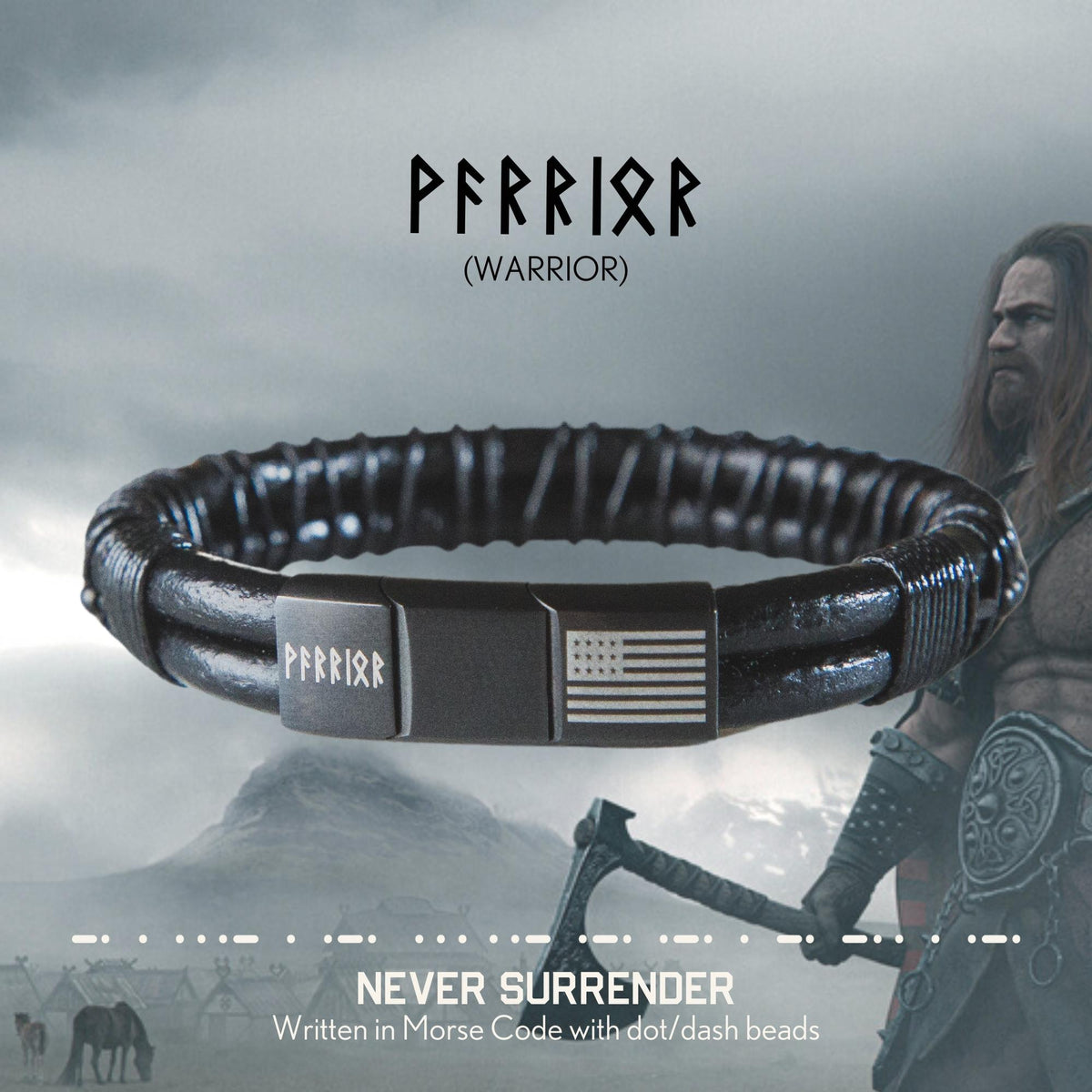 Never Surrender Barbed Wire Paracord Bracelet: Helps Pair Veterans with A Service Dog or Shelter Dog